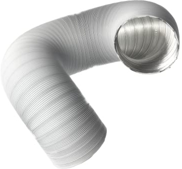 Tuyau flexible en aluminium blanc Ø 125 mm Longueur 1,5 m
