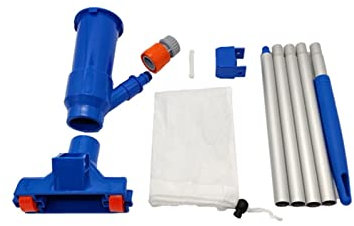 Dalaki Pool-Reinigungsset für den Außenbereich – Sauberer Pool-Boden, Pool-Pool-Staubsauger-Set, Reinigungs-Skimmer-Pool-Werkzeug (Color : A)