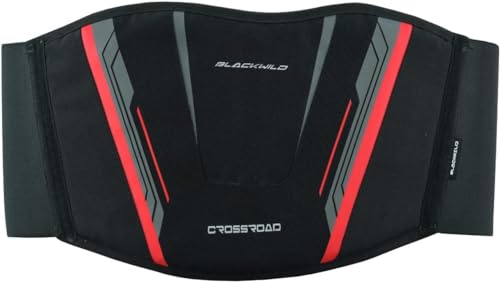 BLACKWILD Nierengurt Motorrad| Crossroad Nierengurt Motorrad Herren und Damen | Effektive Stabilisierung Nierenwärmer Lendenwirbelstütze| Rückenstützgürtel (Rot, 2XL)