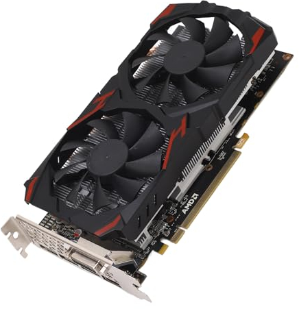 VBESTLIFE RX-580-Grafikkarte, 8 GB GDDR5 256BIT Low Noise Desktop-PC-Gaming-Grafikkarte, PCIE 3.0 16X, Dualer Lüfter, Unterstützt DirectX 12