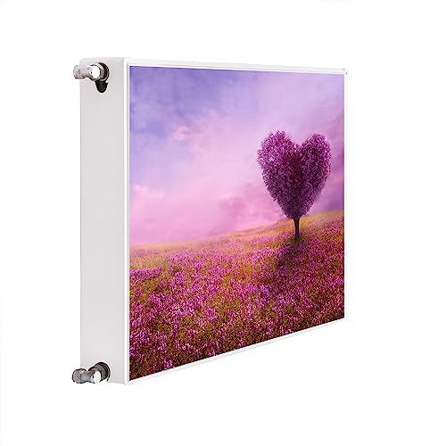 DarHaus Magnet Heizkörperverkleidung Heizkörperabdeckung Heizung Schutz, 60x60 Motiv Holz