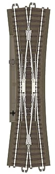 H0 Märklin C-Binario (con letto) 62720 a doppia intersezione, 236,1 mm, 1 pezzo.
