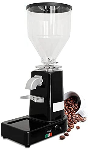 HWSY Molinillo de café eléctrico con 19 ajustes de molienda, fresadora de Granos de café de Gran Capacidad de 1 litro, Molinillo de café expreso Profesional trituradora cuantitativa Comercial, Negro