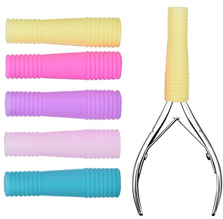 Housse de Protection pour Coupe-Cuticules, 10 Pièces, Manchon de Protection en Silicone pour Manucure, Ciseaux à Cuticules, Ciseaux à Peau Morte, Outils de Soins (Manchon de