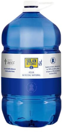 Agua Caja de 3 unidades Solán PET Garrafa 5 L