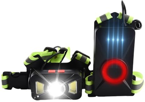 Lámpara de pecho de - Luces de tráfico | Luz LED ultra brillante con batería recargable, ángulo de haz ajustable de 65 °, USB, para correr, ciclismo y caminar