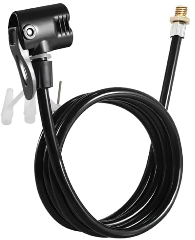 Fahrradpumpe-Schlauch alle Ventile, Ersatz-Schlauch Für Stand-Luftpumpe, 80/125 cm Längen, Erwachsene Ersatzschlauch für Fahrrad, Motorrad, Auto