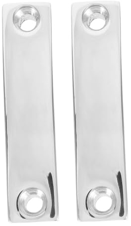 Toyvian 2 Piezas Tablero de Hebillas Marinas Correa de Cuerda de Acero Inoxidable Placa de fijación de Correas herrajes de Gancho del cinturón Plata