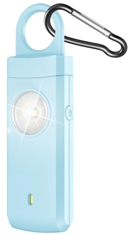 Patifirst Allarme Sicurezza - 130dB Forte Tipo-C Ricaricabile Attrezzatura - Portachiavi Per Autodifesa - Per Passeggiate Hotel Viaggi Campeggio Ragazze Universitarie Salute Uomini Corsa Notte Porta