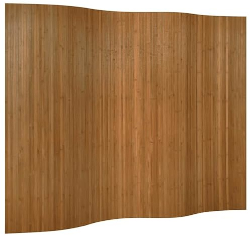 WGYHOME Paravent - Divisorio in bambù marrone, 250 x 165 cm, flessibile, impermeabile e traspirante, per soggiorno, camera da letto e ufficio