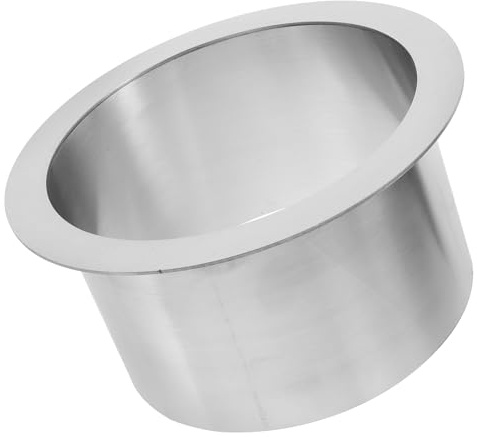 ASAKKURA Ronde Poubelle Lisse Inoxydable la Acier Encastrable, | Passe Dechets Inox Petit Diametre, Vide à Déchets Intégrée, Poubelle Plan de Travail