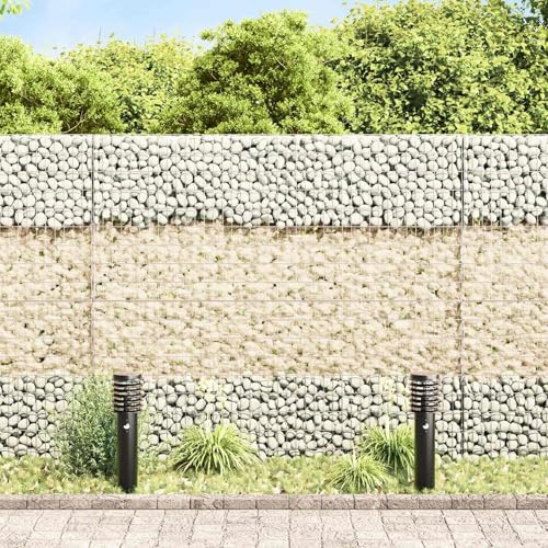 Gartensteine Champagner 12 cm Glas Dekostein wetterfest und frostsicher für Gartenweg Terrasse Balkon mit rutschfester Oberfläche und vielseitiger Nutzung als Trittstein und Beetumrandung