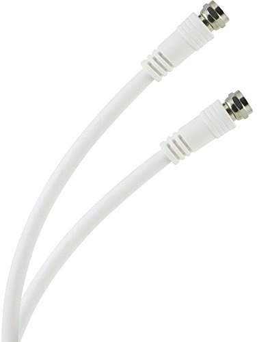 GE Bobina di cavo coassiale bianca di 18 Awg Rg6 di 12ft