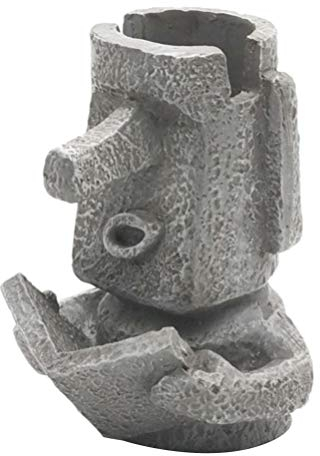 BESPORTBLE Moai Steinfigur Stifthalter Für Schreibtisch Multifunktionaler Organizer Für Stifte Brillen Und Schreibwaren Ideale Tischdeko Büro Und Zuhause