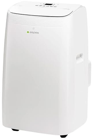 Aspes Aire Acondicionado Portátil, 12000 BTU. AAAP1200F. Solo frío, Display LED manual, Temporizador, Mando a Distancia, Kit instalación ventana incluido, Clasificación Energética A