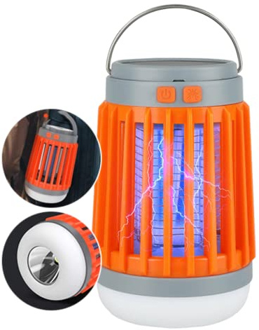 Mozz Guard Mini Lampe Anti-Moustiques UV - Intérieur et Extérieur - Camping | Élimine Les Moustiques, Les Mouches et Les Insectes Gênants | Portable - Étanche - Rechargeable