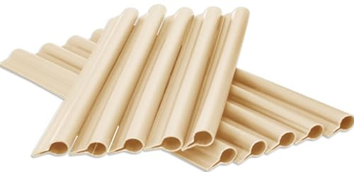 COVER IT – Sichtschutzstreifen – Befestigungsclips 20 Stück Beige - Klemmschienen für Garten Sichtschutz - Klemmschiene für Bauzaun Sichtschutze