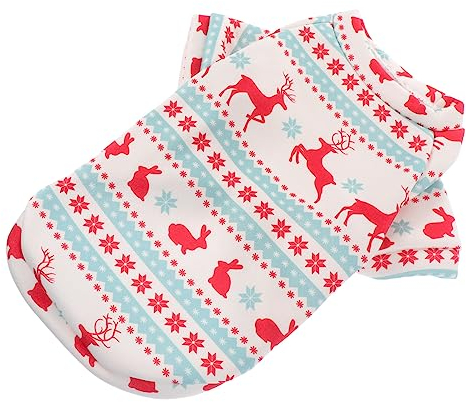 BESPORTBLE Kostüm Für Hund Weihnachten Hunde Kleidung Mit Elch Muster Haustier Bekleidung Geeignet Für Kleine Hunde Und Welpen
