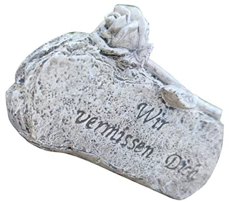 BESPORTBLE Tombstone Decorativa Resina Per Di Cari Defunti Accessorio Funebre Per Giardino e Cimitero Design Unico e Resistente Per Espressioni Di Condoglianze