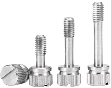 Ein-Wort-Rändelschraube mit Prolapsschutz, von Hand festzuziehen und gegen Lösen zu schützen, 10 Stück Schlitz-Handschraube M2-M8 aus Edelstahl 304(16mm,10PCS_M2.5)