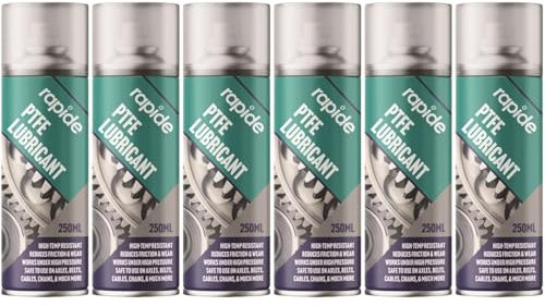 PNJB PTFE Grease Aerosol Lubricant Spray, Waterproof, Long-Lasting Protection, Non-Stick Properties, Protection from Corrosion,250ML (6PCS)