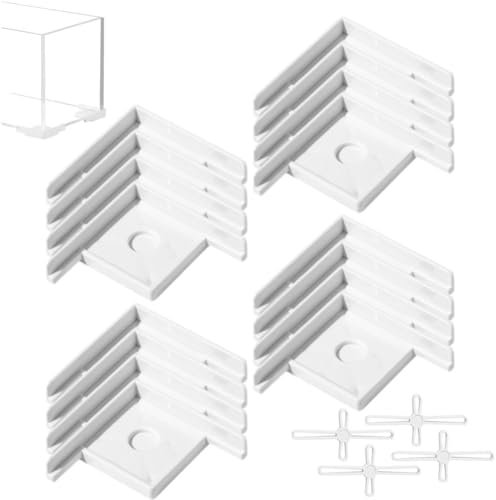 Vobumix Aquarium Basis Unterstützung Halter 4set Multifunktionale Tretlager Glas Schutz Abdeckung Aquarium Aquarium Zubehör