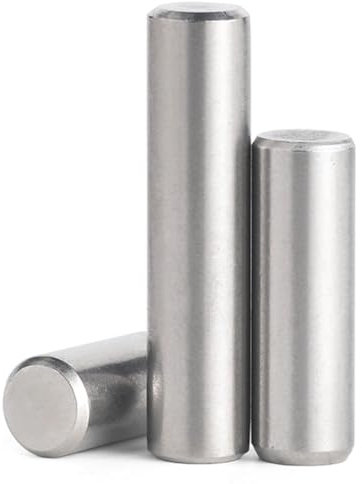 Tassello di Posizionamento for Perno Cilindrico in Acciaio Inossidabile M3 da 10 Pezzi, Lunghezza 4MM -60MM 304 Albero Fisso, Asta in Metallo Solido(10mm)