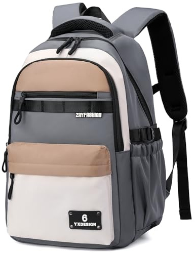 Amythe Cartable École Ados Garçons 8 à 15 ans Collège Grand Imperméable Kaki