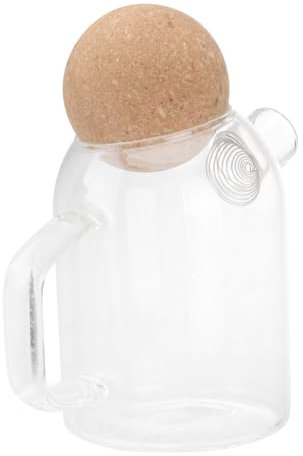 WEKADRIN Jarra De Té De Vidrio Infusor Hervidor Para Hogar Tienda De Té Restaurantes y