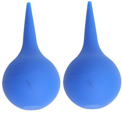 Pineeseatile Bulb Syringe 2PCS 30ml Soft Elastic Silicone Ear Syringe, Reusable Ear Suction Device for Safe and Effective Wax Removal