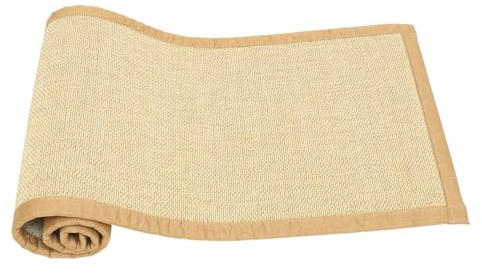 Alipis Tatami Tradicional De Bambú y Lino Natural Alfombra Estera para Sentarse y Dormir Cojín para Dormitorio y Meditación Diseño Resistente y Portátil Color Madera Clara