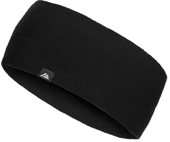 DANISH ENDURANCE Merino Wool Sports Headband, Breathable Running Headband for Men & Women, Unisex, 1 or 2 Pack, Black, S/M