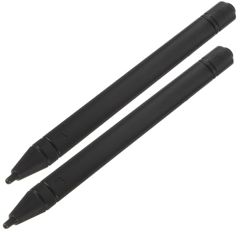 Pennino per Tavoletta Lcd Nero, 2 Pezzi in Plastica | Compatibile Schermi Tattili Capacitivi, per Schizzi Grafici e Creazione Artistica, per Artisti e Insegnanti