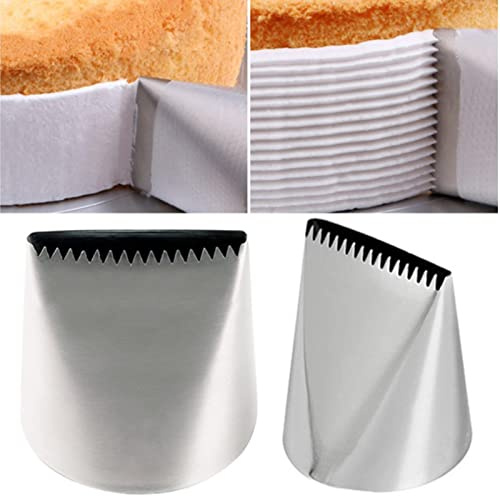 ZJchao Set di Sac à Poche e Punte per Tubazioni, Set di Punte per Tubazioni 2,2 X,1 X 1,8 Pollici per Grandi in Acciaio Inossidabile Creano Torte Squisite