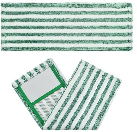 Toyvian Lingettes de Rechange Microfibre pour Nettoyage Humide et Sec Lot de 2 Lavables et Réutilisables Ultra-absorbantes pour Balai Plat Compatibles Libman Adaptées Usage