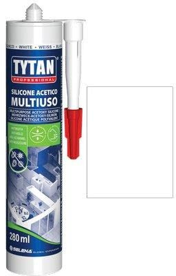 24PZ SILICONE ACETICO UNIVERSALE TYTAN BIANCO ML 280