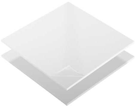 ABS Kunstoffplatte, ABS Platte in WEIß VERSCHIEDENE GRÖßEN in Stärken 1-10mm TOP Qualität (100 x 49cm, 4mm, Weiß)