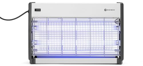 HENDI Insektenvernichter, Insektenkiller, Insektenfanggerät, Elektronisch, Inkl. 2 UV-A Lampen, 230V, 40W, 485x90x(H)310mm, ABS Kunststoff