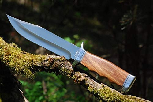 VIKING GEAR® klassisches Messer - Einhandmesser 23cm - Gürtelmesser - Jagdmesser - Arbeitsmesser - Gartenarbeit - Survival - Freizeit - Messer - Prepper Knive mit Holster Bushcraft