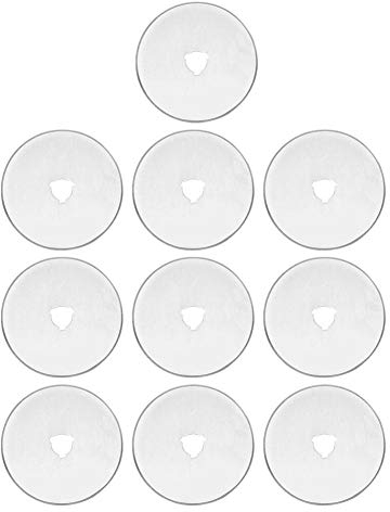 Rollschneider Klingen, 10 STÜCKE SKS-7 Wolfram Stahl Rollschneider Ersatzklingen 60mm für Nähen und Quilten
