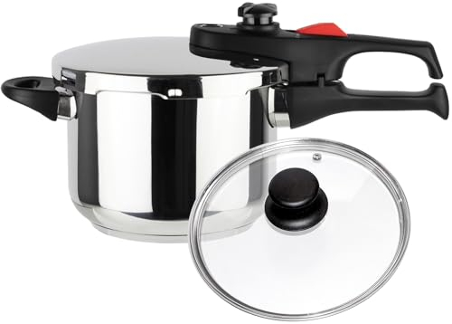 Magefesa Practika Plus - Autocuiseur Rapide 3.2L + Joint en Silicone, Acier Inoxydable 18/10, Capteur de Pression, Pour Induction, Économie d'Énergie
