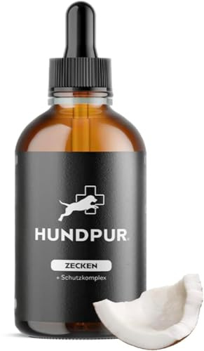 Hundpur Zecken Tinktur 50 ml - Repellent Gegen Zecken - Insektenschutz Hund - Ätherische Öle Gegen Zecken, Flöhe, Milben & Mücken - Made in Germany