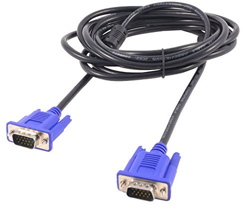 Ruilogod Hombres VGA VGA 15 PIN Macho a MONITOR MONITOR MONITOR Cable de cable Cable de cable 3 metros