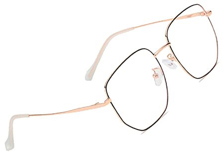 Voolga Lunette Anti Lumiere Bleue Enfant pour Écran, Vintage Fashion Lunettes Optiques Anti Reflet Lunettes De Repos Anti-Lumière Bleue pour Hommes et Femmes C5