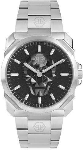 Philipp Plein Herren Uhr Analog Quarz THE $KULL KING