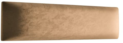 Muralo Panel de Pared Tapizado de Terciopelo - 80x20 cm, Beige