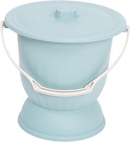 Pot de Chambre Domestique, Spittoon avec Couvercle Seau d'Urine Bouteille Pot de Chambre, avec Poignée, Enfants Urinoirs Âgés Pot de Nuit (C)