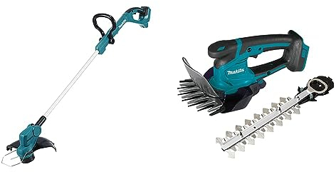 Makita DUR193Z Akku-Rasentrimmer 18V (ohne Akku, ohne Ladegerät) & DUM604ZX Akku-Grasschere 18V (ohne Akku, ohne Ladegerät)