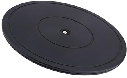 WORDFUN Supporto Girevole 30cm, Lazy Susan Piatto Rotante Girevole, 1/2/3 Pezzi Piatto Piattaforma con Cuscinettia Sfera in Acciaio, Multiuso Giradischi per Bonsai Monitor TV Computer Laptop Scultura