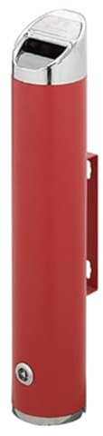 Aschenbecher im Freien, Wandaschenbecher for den Außenbereich, gebürsteter Edelstahl, Wandaschenbecher for den Außenbereich, Zylinder, ideal for den Einsatz außerhalb von Büros, Restaurants und Bars (